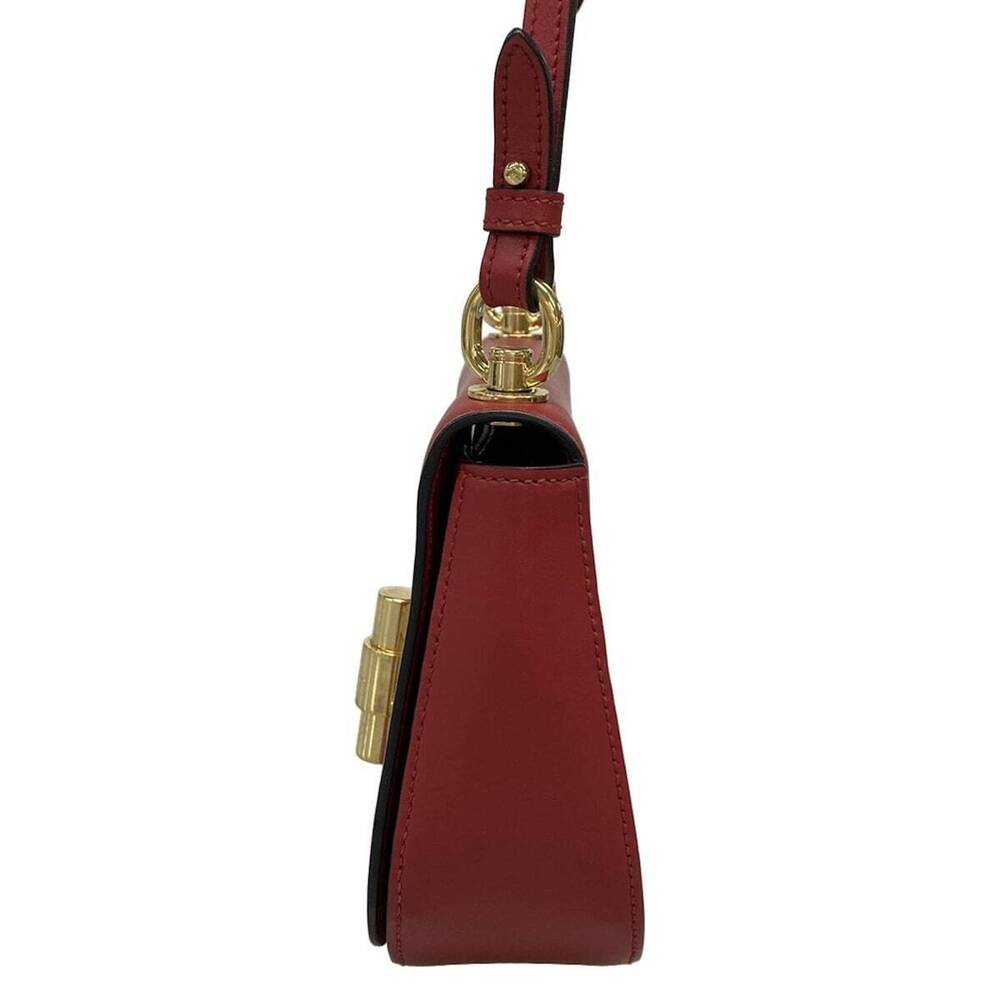 Prada City Calf leather saddle Shoulder bag red - Picture 4 of 7